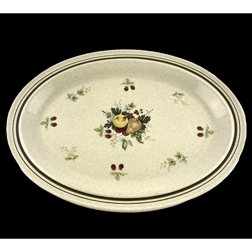 Vintage Royal Doulton Lambethware Cornwall L.S. 1015 Oval Serving Platter 13.5"
